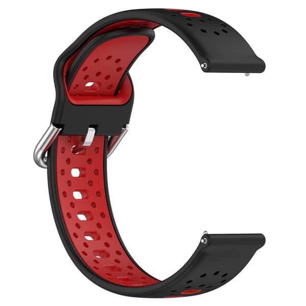 INF Silikonarmbånd 20 mm for Samsung / Huawei / Garmin RødSamsung Galaxy Watch 5, Huawei Watch GT3, Garmin Forerunner 158