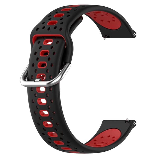 INF Silikonarmband 20 mm för Samsung / Huawei / Garmin RödSamsung Galaxy Watch 5, Huawei Watch GT3, Garmin Forerunner 158