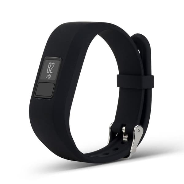Silikon Watch Band för Garmin Vivofit 3 - Svart