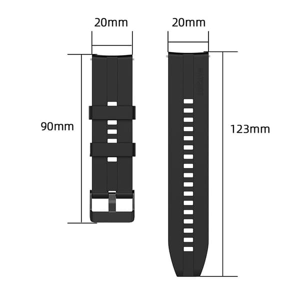 Silikonarmbånd 20 mm