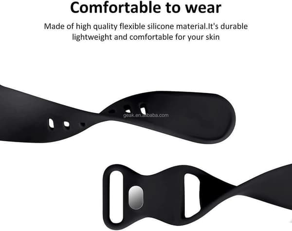 Apple Watch kompatibelt Armband Silikon LJUSLILA 42/44/45/49 mm