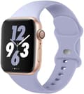 Miniatyrbild 1 av 5: Apple Watch kompatibelt Armband Silikon LJUSLILA 38/40/41 mm