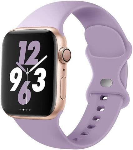 Apple Watch kompatibelt Armband Silikon LILA 42/44/45/49 mm