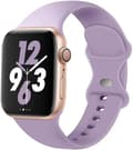 Miniatyrbild 1 av 5: Apple Watch kompatibelt Armband Silikon LILA 42/44/45/49 mm