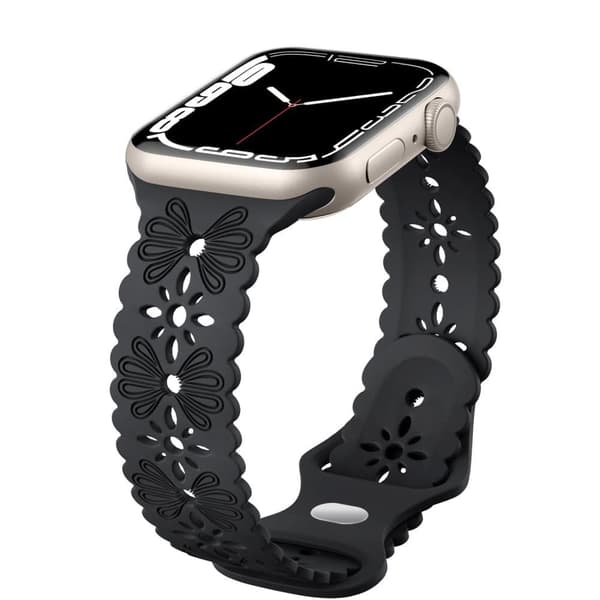 Apple Watch kompatibelt Armband SPETS NY SVART 42/44/45/49mm