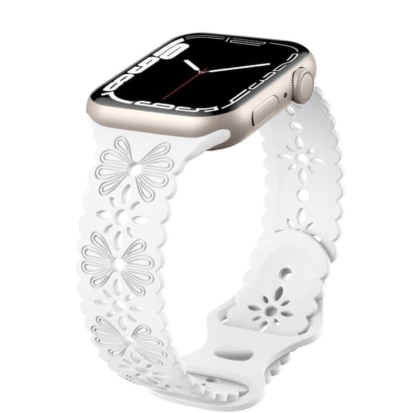 Smalt Apple Watch kompatibelt Armband SPETS NY VIT 38/40/41 mm