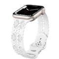 Miniatyrbild 1 av 2: Apple Watch kompatibelt Armband SPETS NY VIT 42/44/45/49mm