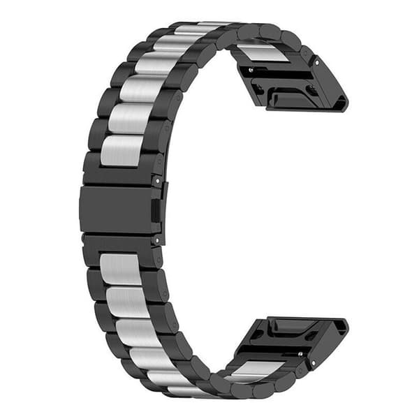 Armband rostfritt stål Garmin MARQ Aviator - Svart/silver