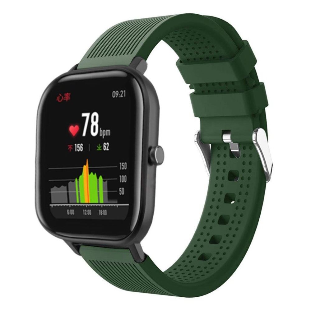 Bip watch silicone stripe Green Army Lite Amazfit GTS band