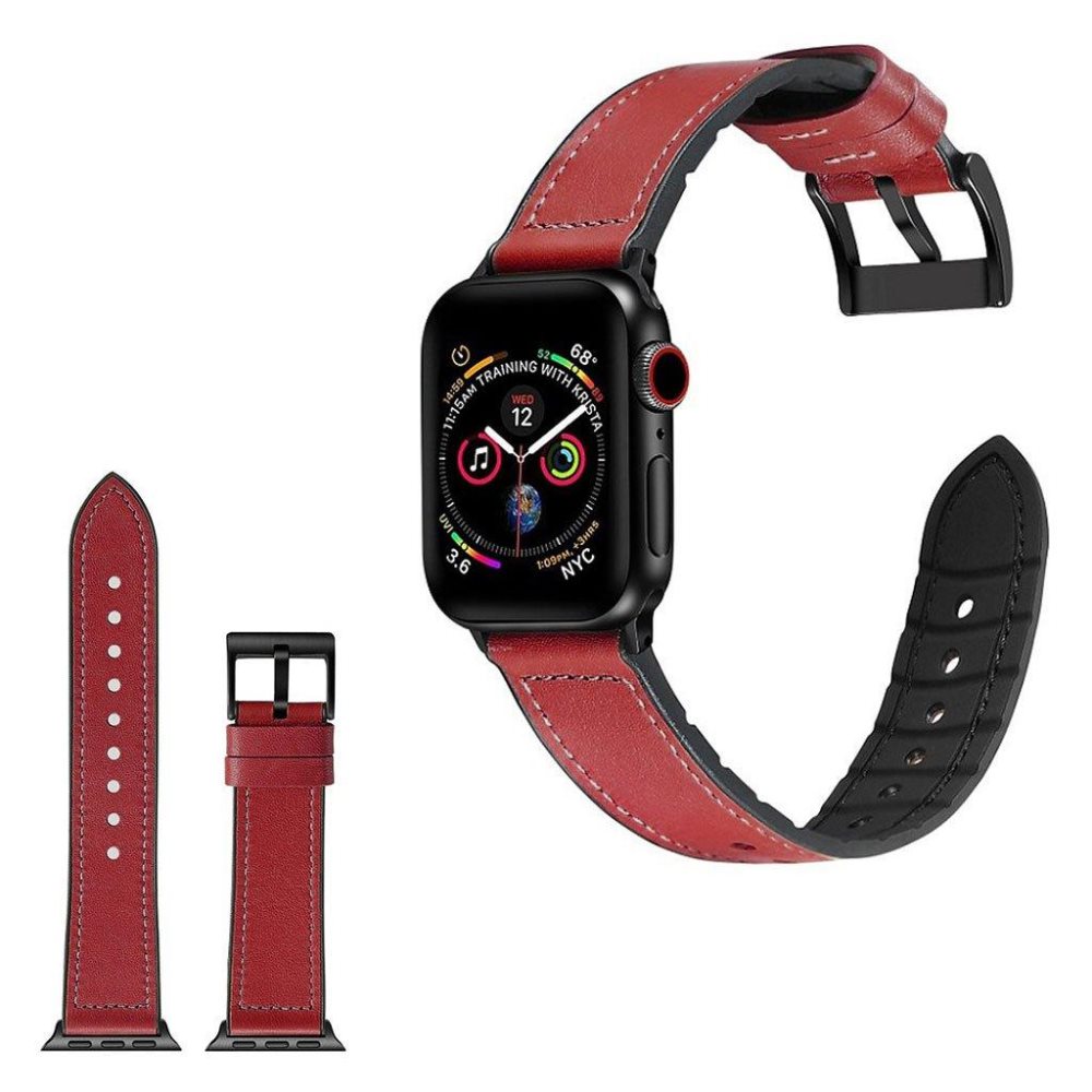 Apple Watch Series 4 44mm holdbar laeder rem rod CDON
