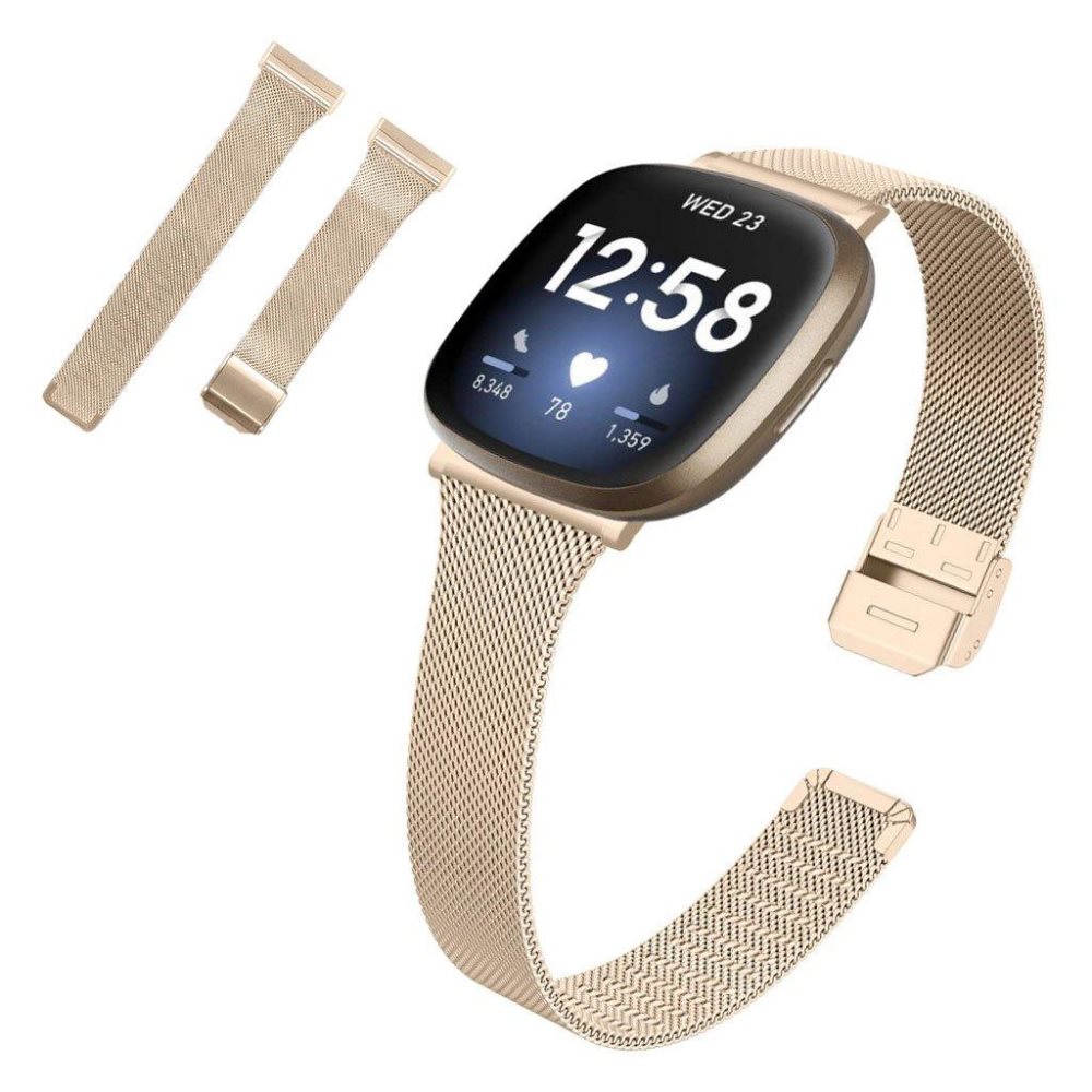 Champagne fitbit deals band