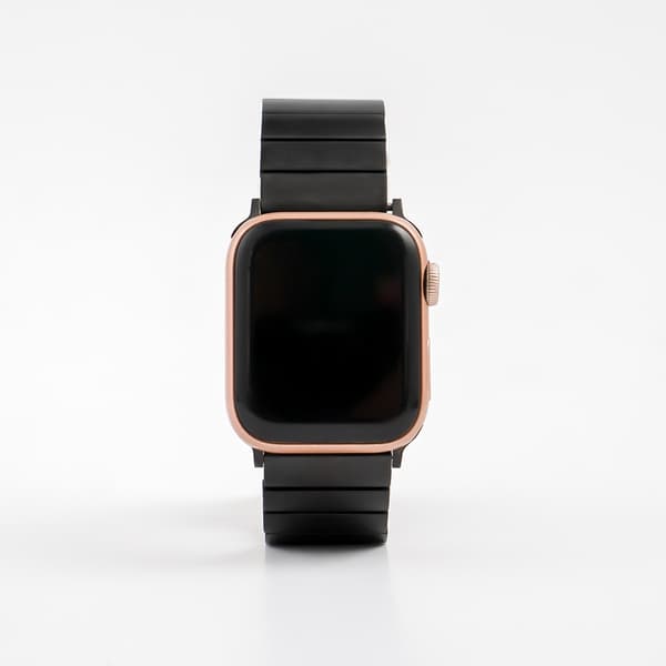 Stålband - Smart - Black Svart Till Apple Watch 42-45mm