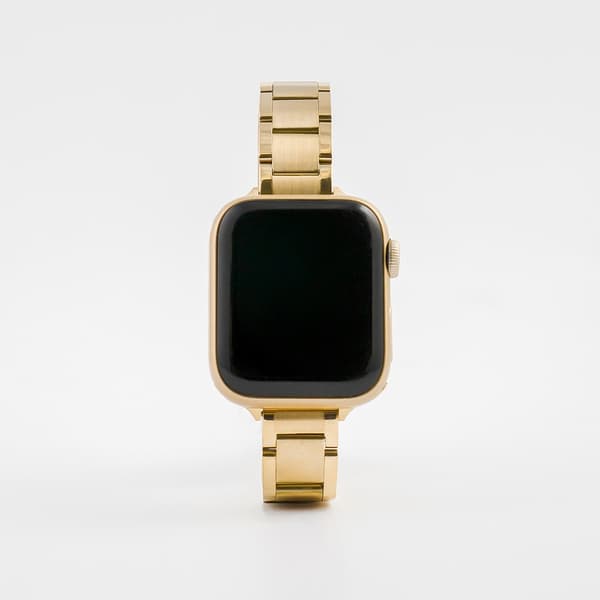 Stålband - Lux Petite - Gold Guld Till Apple Watch 42-45mm