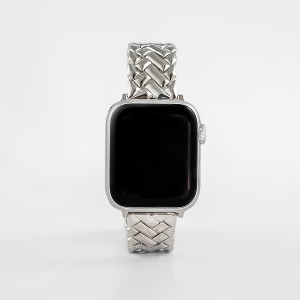 Stålband - Flätad - Silver Silver Till Apple Watch 38-41mm