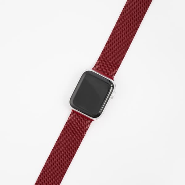 Meshband till Apple Watch - Wine Red