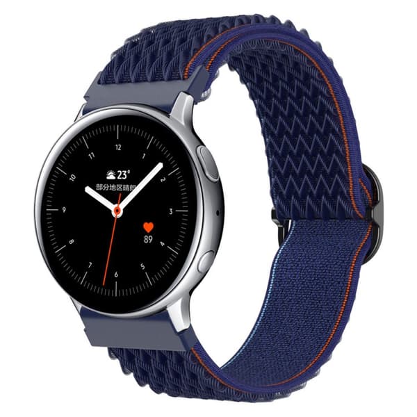 Nylon-rem med metallspänne 22 mm för Samsung Galaxy Gear S3 / Gear 2 - Ersättningsarmband för Huawei Watch GT för Watch 2 Pro för Ticwatch Pro uvm
