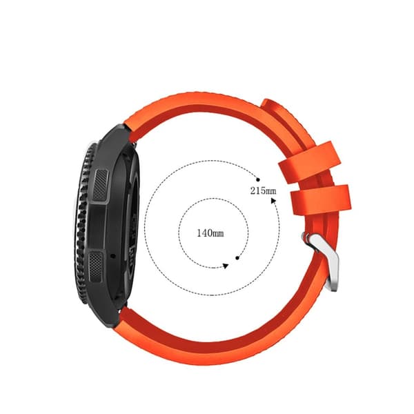 Kellon ranneke TPU hihna metallisella sulkimella 22mm Samsung Galaxy Gear S3 / Gear 2 korvaava hihna Huawei Watch GT Watch 2 Pro Ticwatch Pro