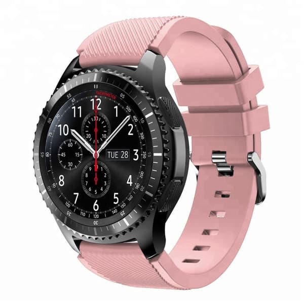 Kellon ranneke TPU hihna metallisella sulkimella 22mm Samsung Galaxy Gear S3 / Gear 2 korvaava hihna Huawei Watch GT Watch 2 Pro Ticwatch Pro