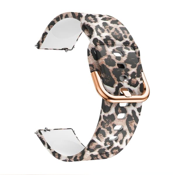 Silikon-rem 20mm för Samsung Galaxy Watch 42mm / 3 / 4 / 5 - Ersättningsarmband för Huawei Watch 2 för Nokia Steel för LG Watch Sport uvm i Print