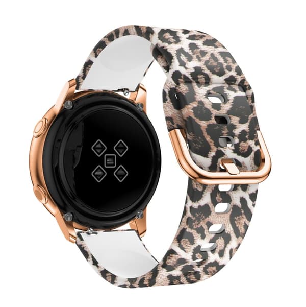 Silikon-rem 20mm för Samsung Galaxy Watch 42mm / 3 / 4 / 5 - Ersättningsarmband för Huawei Watch 2 för Nokia Steel för LG Watch Sport uvm i Print