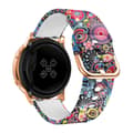 Miniatyrbild 2 av 5: Silikon-rem 20mm för Samsung Galaxy Watch 42mm / 3 / 4 / 5 - Ersättningsarmband för Huawei Watch 2 för Nokia Steel för LG Watch Sport uvm i Print