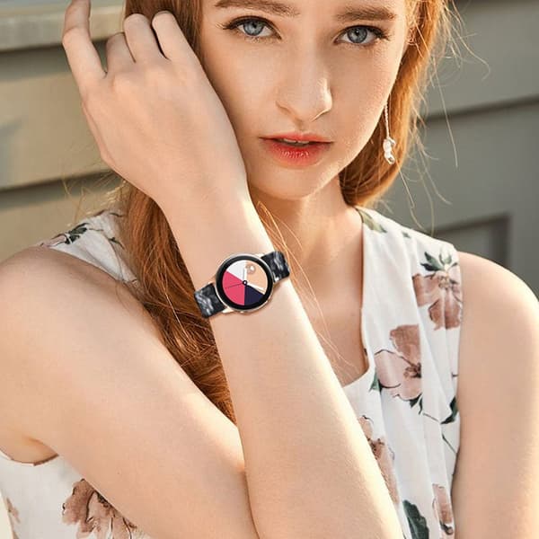 Silikon-rem 20mm för Samsung Galaxy Watch 42mm / 3 / 4 / 5 - Ersättningsarmband för Huawei Watch 2 för Nokia Steel för LG Watch Sport uvm i Print
