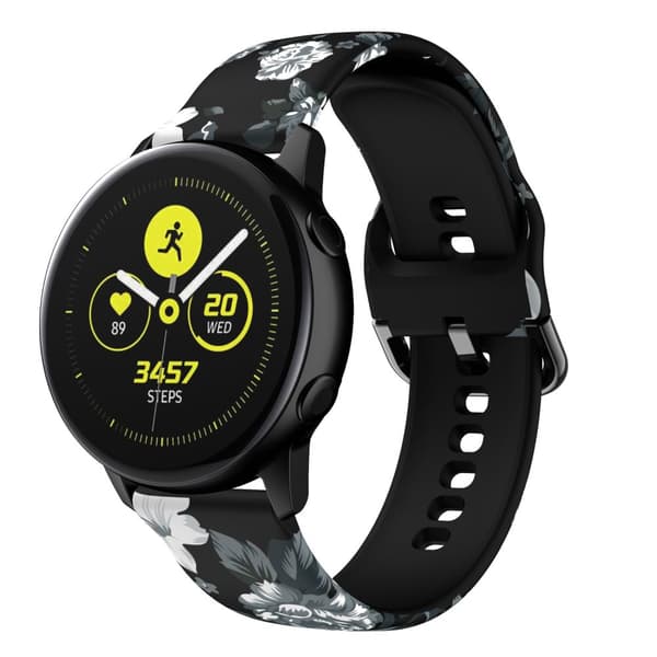 Silikon-rem 20mm för Samsung Galaxy Watch 42mm / 3 / 4 / 5 - Ersättningsarmband för Huawei Watch 2 för Nokia Steel för LG Watch Sport uvm i Print