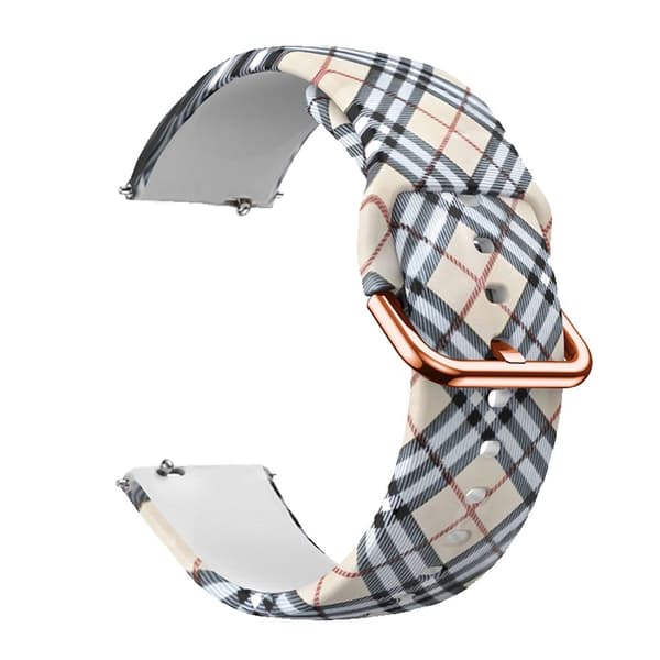 Silikon-rem 20mm för Samsung Galaxy Watch 42mm / 3 / 4 / 5 - Ersättningsarmband för Huawei Watch 2 för Nokia Steel för LG Watch Sport uvm i Print