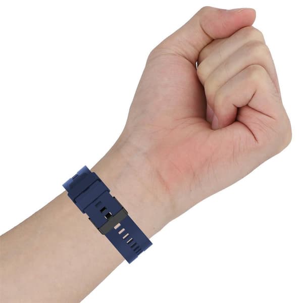 Silikon armband 22mm för Samsung Galaxy Gear S3 / Gear 2 - Ersättningsarmband för Huawei Watch GT for Watch 2 Pro for Ticwatch Pro for Pepple Time for