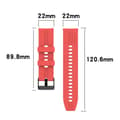 Miniatyrbillede 2 af 6: Silikon Armband 22mm för Samsung Galaxy Gear S3/Gear 2