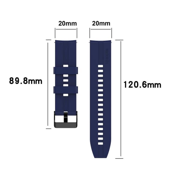 Kellon ranneke 20mm Samsung Galaxy Watch 42mm / S2 Classic / Sport Korvaava Huawei Watch 2 Nokia Steel LG Watch Sportille Pepple 2