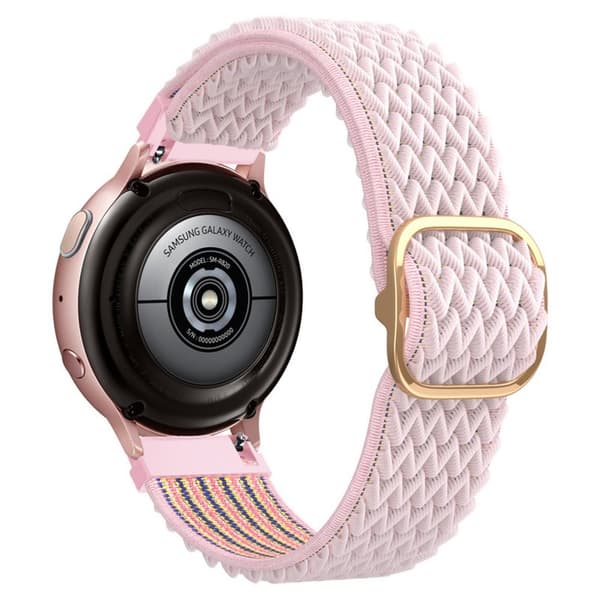 Klockarmband med metallfeste 20 mm for Samsung Galaxy Watch 42mm / 3 / 4 / 5 Erstatningsrem for Huawei Watch 2 Nokia Steel LG Watch Sport