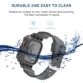 Miniatyrbild 4 av 6: TPU-rem är för Apple Watch (Series 7 / 8) 45mm, (SE / Series 4 / 5 / 6) 44mm och (Series 1 / 2 / 3) 42mm - Ersättningsarmband som passar din