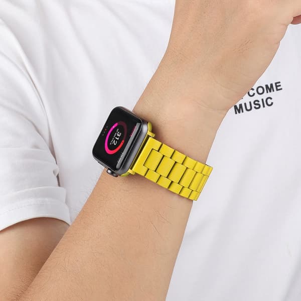 Armband i rostfritt stål för Apple Watch (Series 7 / 8) 41mm, (SE / Series 4 / 5 / 6) 40mm och (Series 1 / 2 / 3) 38mm - Ersättningsarmband som passar