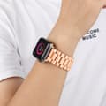 Miniatyrbild 5 av 6: Armband i rostfritt stål för Apple Watch (Series 7 / 8) 41mm, (SE / Series 4 / 5 / 6) 40mm och (Series 1 / 2 / 3) 38mm - Ersättningsarmband som passar