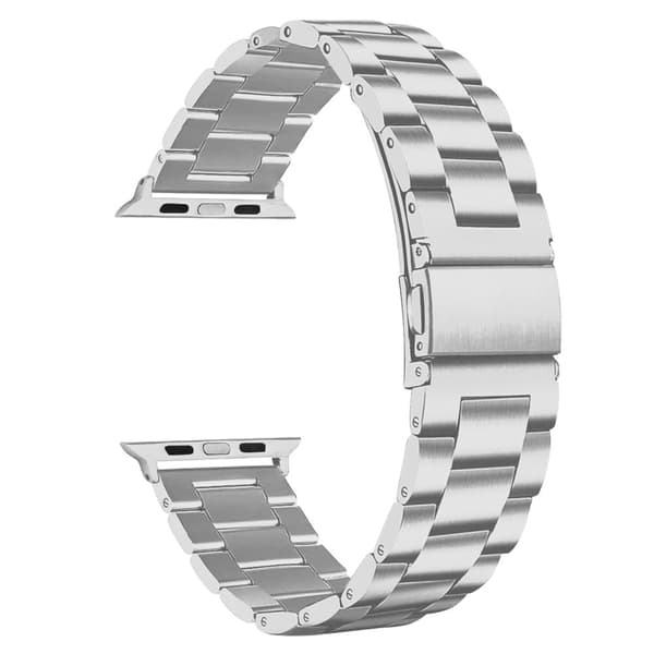 Armband i rostfritt stål för Apple Watch (Series 7 / 8) 41mm, (SE / Series 4 / 5 / 6) 40mm och (Series 1 / 2 / 3) 38mm - Ersättningsarmband som passar