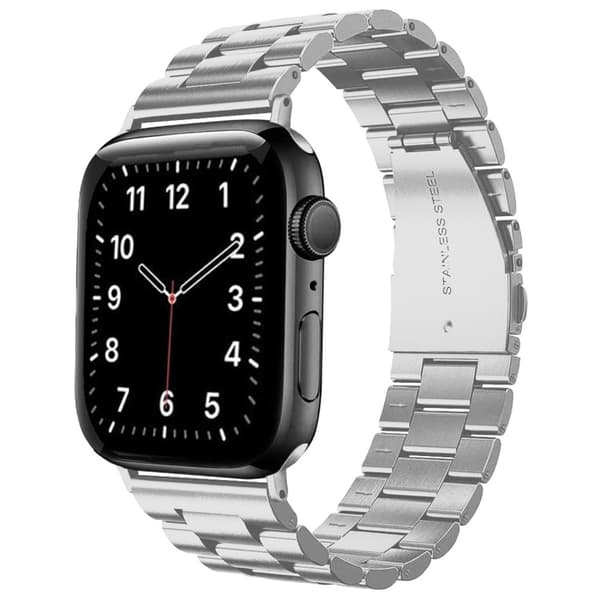 Armband i rostfritt stål för Apple Watch (Series 7 / 8) 41mm, (SE / Series 4 / 5 / 6) 40mm och (Series 1 / 2 / 3) 38mm - Ersättningsarmband som passar