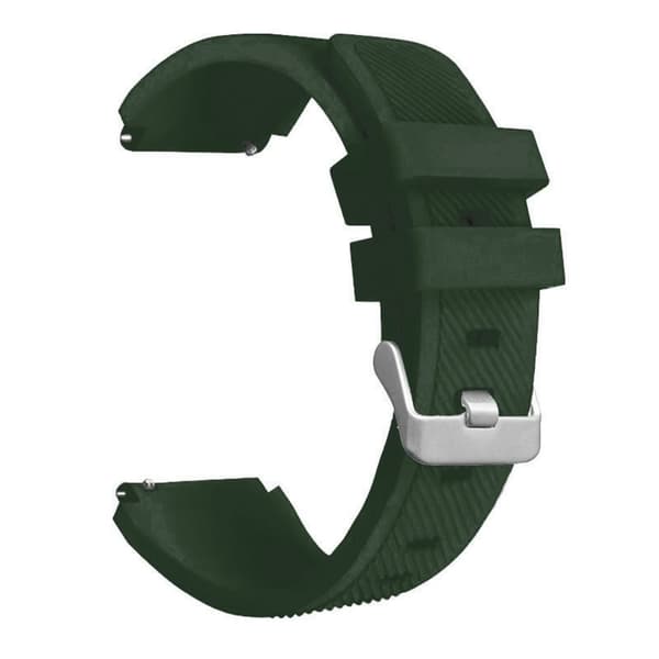 TPU-rem med metallspänne 20mm för Samsung Galaxy Watch 42mm / 3 / 4 / 5 - Ersättningsarmband för Huawei Watch 2 för Nokia Steel för LG Watch Sport