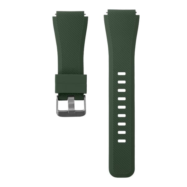 TPU-rem med metallspänne 20mm för Samsung Galaxy Watch 42mm / 3 / 4 / 5 - Ersättningsarmband för Huawei Watch 2 för Nokia Steel för LG Watch Sport