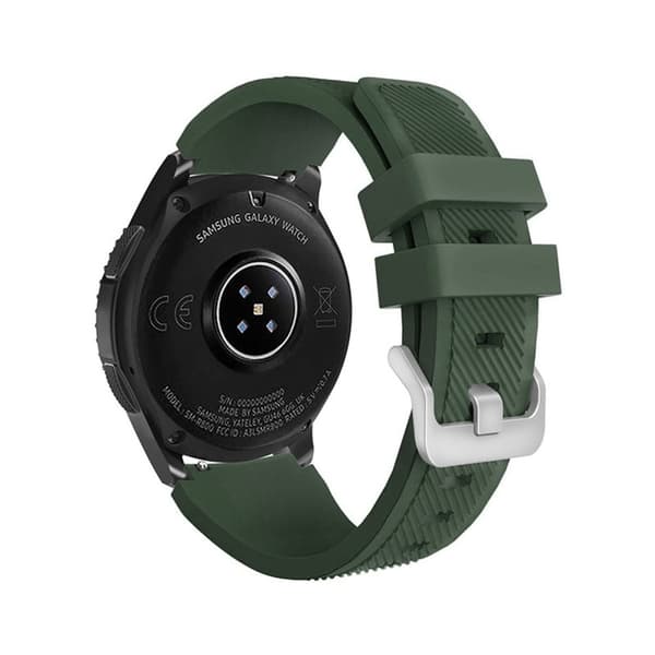 TPU-rem med metallspänne 20mm för Samsung Galaxy Watch 42mm / 3 / 4 / 5 - Ersättningsarmband för Huawei Watch 2 för Nokia Steel för LG Watch Sport