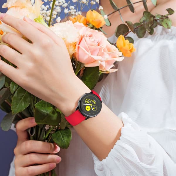 Silikon-rem 22mm för Samsung Galaxy Gear S3 / Gear 2 - Ersättningsarmband för Huawei Watch GT för Watch 2 Pro för Ticwatch Pro för Pepple Time för