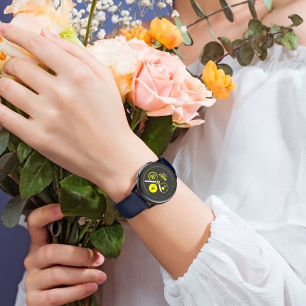 Silikon-rem 22mm för Samsung Galaxy Gear S3 / Gear 2 - Ersättningsarmband för Huawei Watch GT för Watch 2 Pro för Ticwatch Pro för Pepple Time för