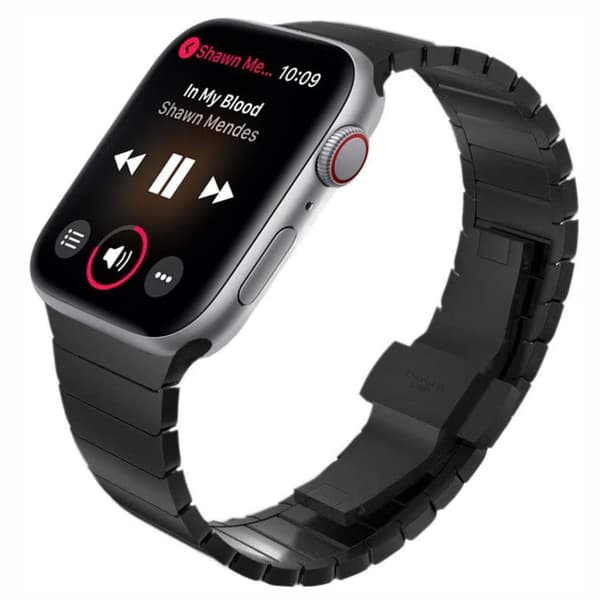 Armband i rostfritt stål för Apple Watch (Series 7 / 8) 41mm, (SE / Series 4 / 5 / 6) 40mm och (Series 1 / 2 / 3) 38mm - Ersättningsarmband som passar