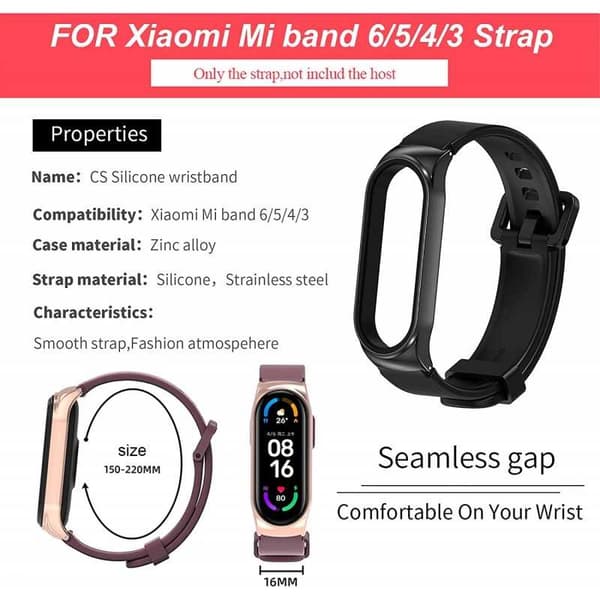 Xiaomi Mi Smart Band 6/5/4/3 Slitstark Silikon Armband Walkr