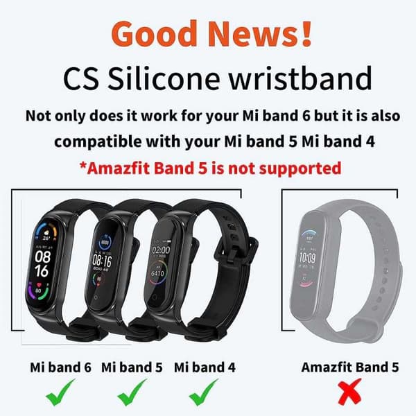Xiaomi Mi Smart Band 6/5/4/3 Slitstark Silikon Armband Walkr