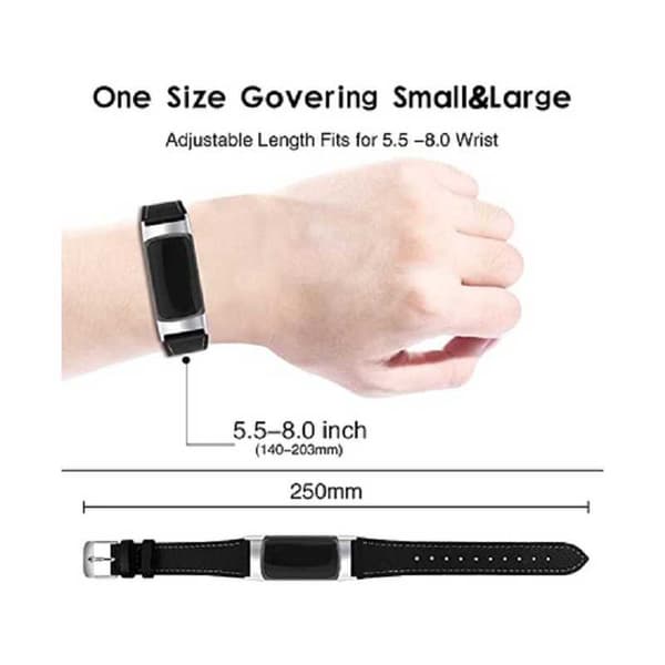 Fitbit Charge 5 Stilfuldt læderarmbånd Retro