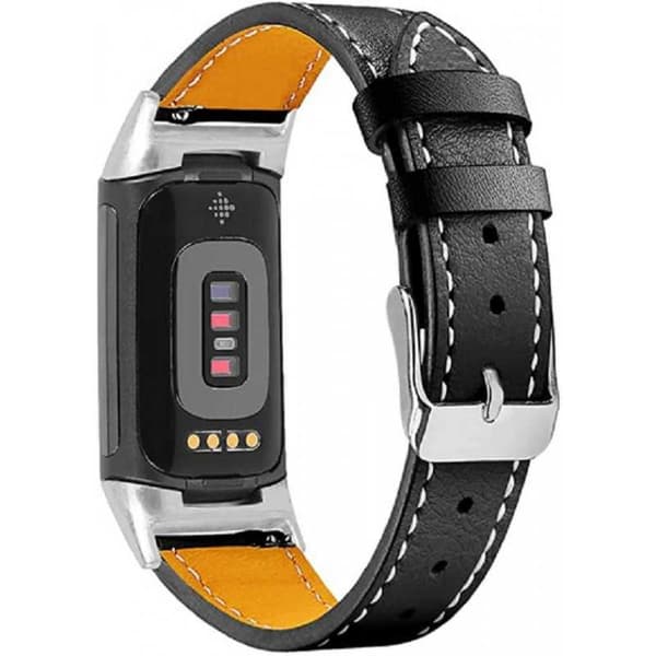Fitbit Charge 5 Stilfuldt læderarmbånd Retro