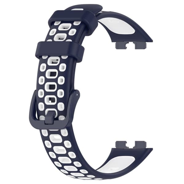 2 pakkauksen kaksisävyinen reikäinen hengittävä kellohihnasarja, joka on yhteensopiva Huawei Band 8:n kanssa