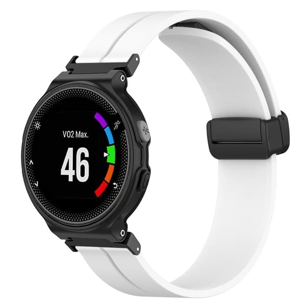 Silikon ensfarget armbåndsurrem for Garmin Forerunner Watch   Garmin Forerunner 220/230/235/620/630/735