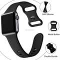 Miniatyrbild 5 av 5: Apple Watch kompatibelt Armband Silikon SAFIR BLÅ 42/44/45/49 mm